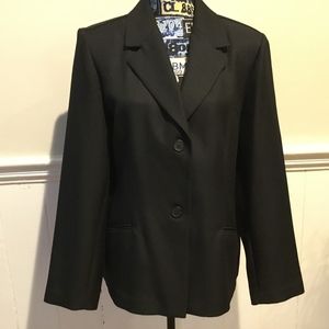 Alfred Dunner Women’s Black Work Blazer Size 16